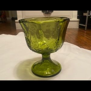 Beautiful Carnival Green Glass